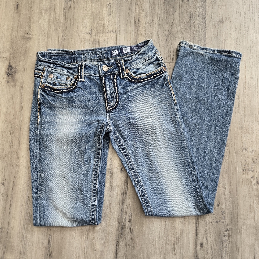 Miss Me Denim Brand Iren Bootcut Jeans Sz 29 - Picture 7 of 12